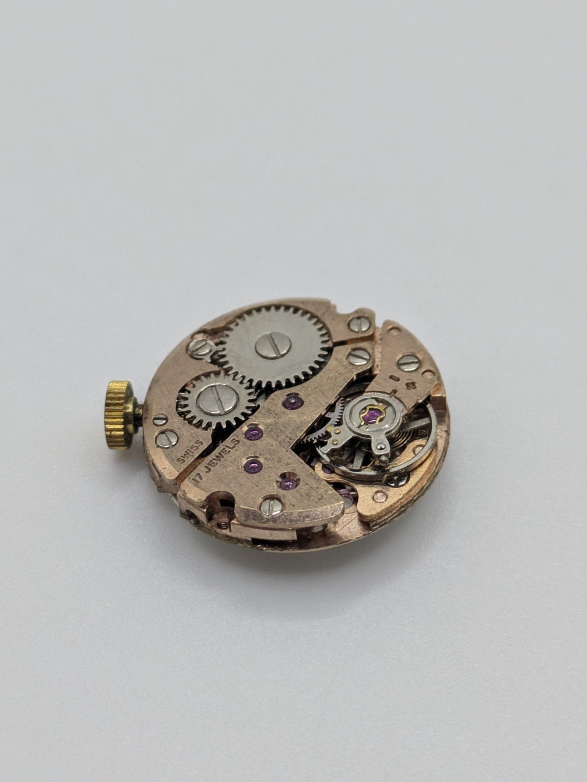 FHF 351 Griffon Manual Wind Watch Movement Swiss Made 17 Jewels Untested 19.5mm