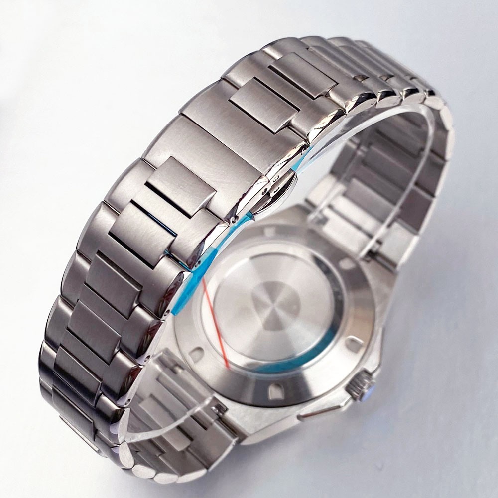 PVD Black 40mm Sapphire Dive Watch Case 20ATM Waterproof Fit NH35 NH36 NH34