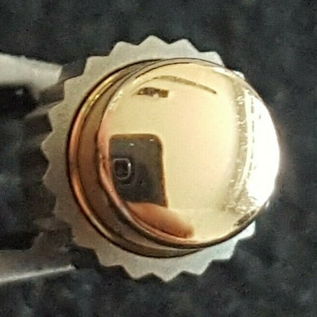 Omega Pusher Part Number 086-0075TI-BP, Titanium-18KT Pink Gold Cap