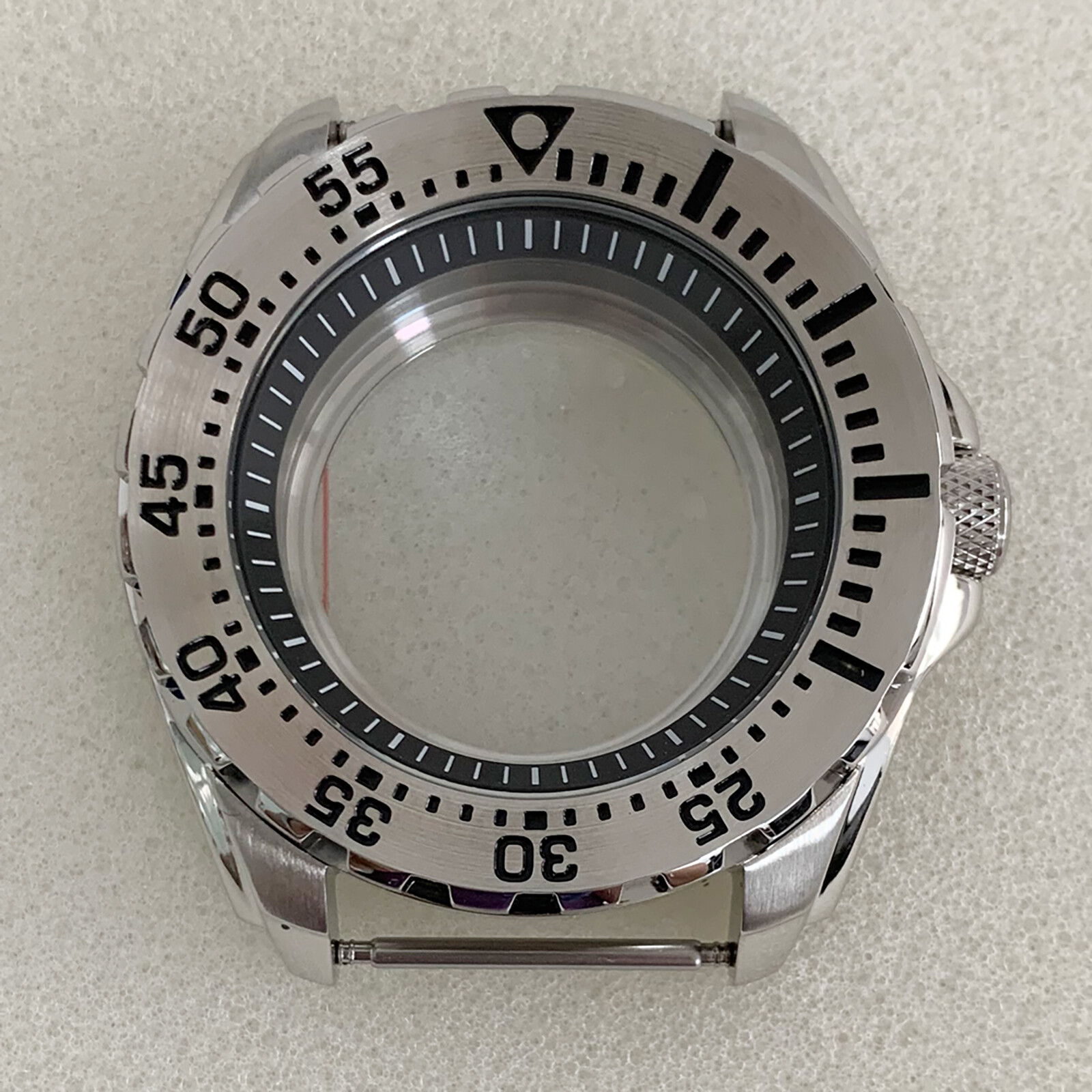 44MM Inner Shadow Case Rotatable Bezel Watch Case for NH35/NH36/4R Movement