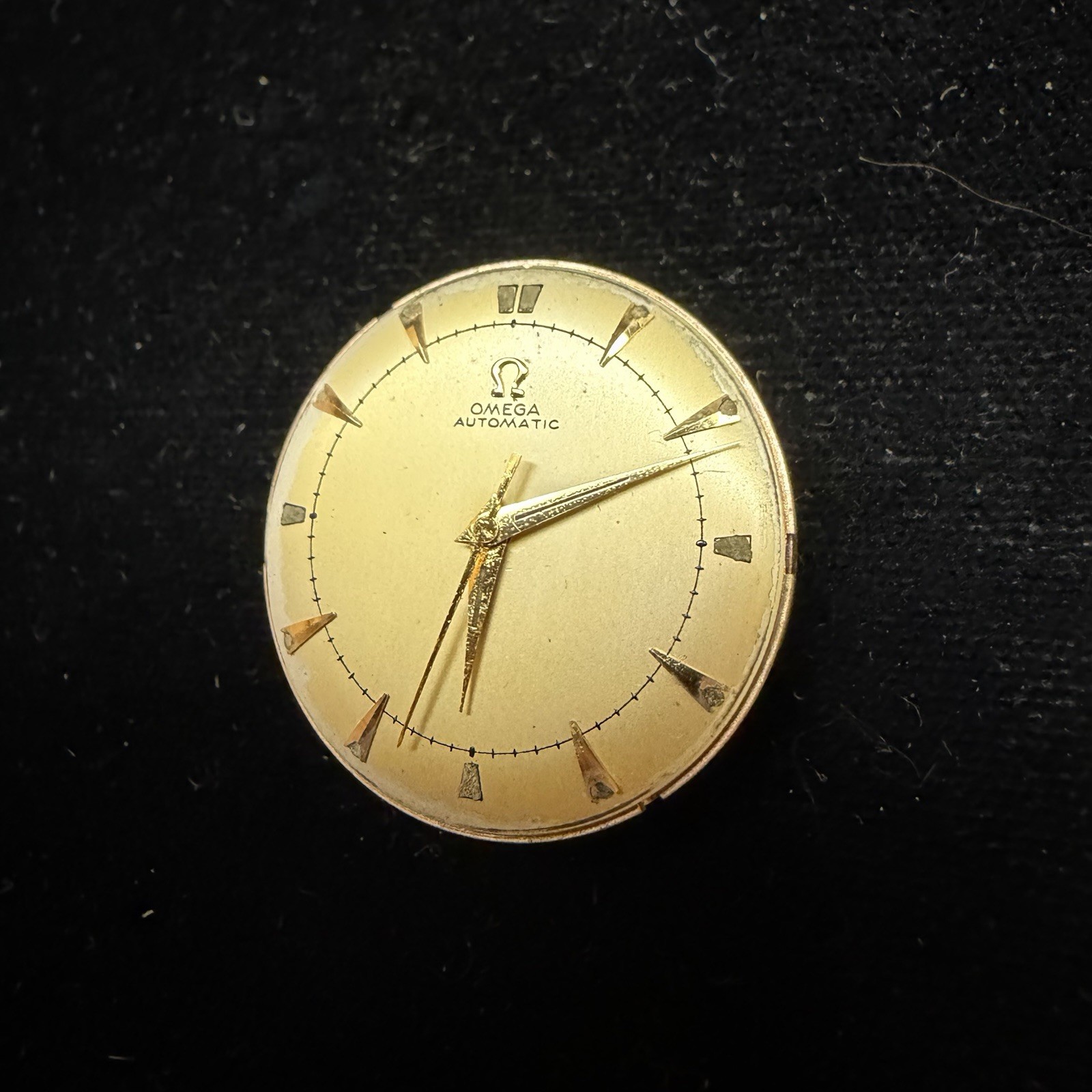 Vintage Omega 1950s Automatic Wristwatch Movement 17j 351 Swiss Parts Or Repair