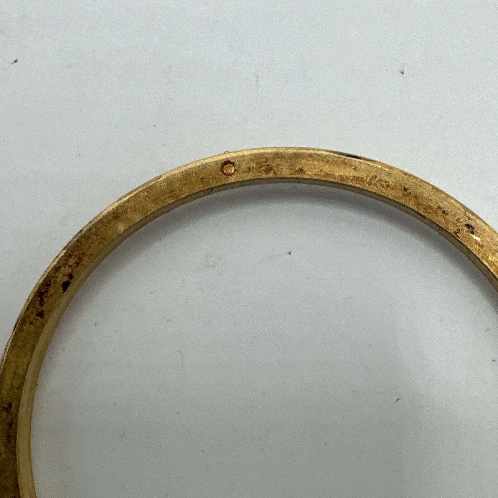 Genuine Rolex 18k Fluted Bezel 36mm 16233 For Sapphire Crystal Model plolished.
