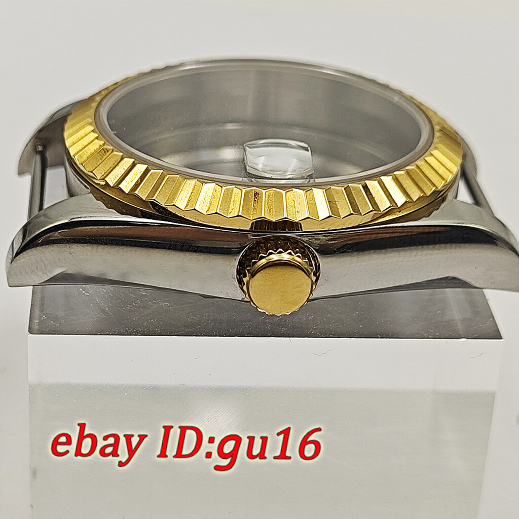 36mm 39mm watch case gold silver fit NH35 NH36 Miyota 8215 ETA 2824/2836 DG2813