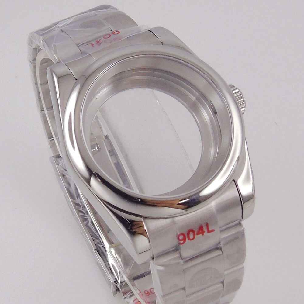 36/39mm Round Poilshed Stainless Steel Diver 20ATM Watch Case For NH35 NH36 Move