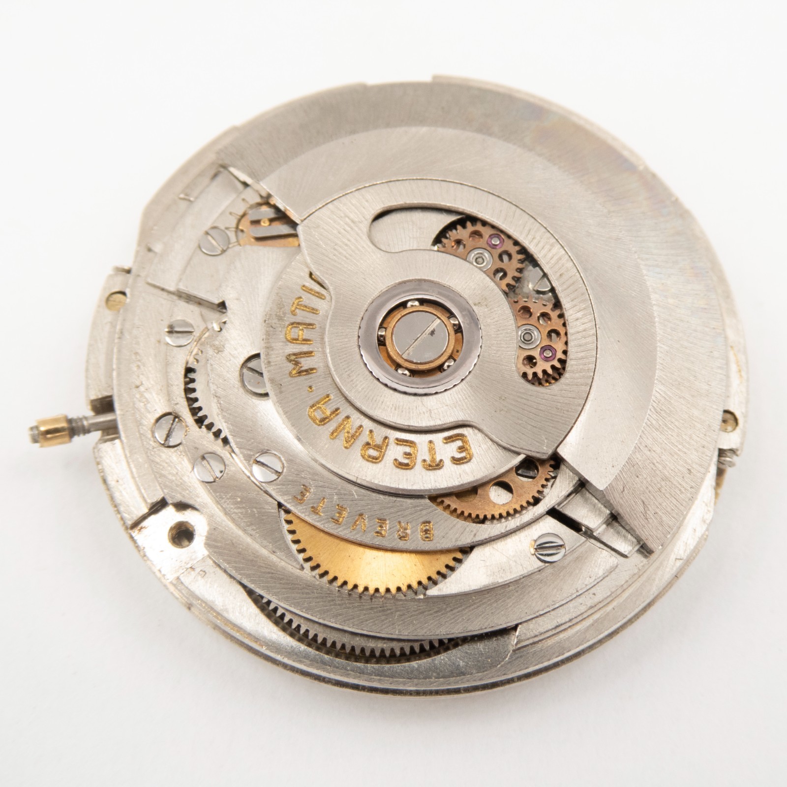 Vintage Eterna Matic Caliber 1438U 21-Jewel Automatic Wristwatch Movement, Runs