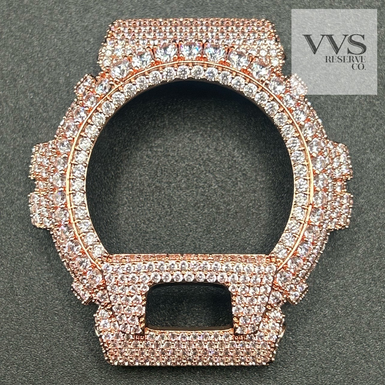 5A CUBIC ZIRCONIA Iced BEZEL Kit For DW6900 Watch – BEZEL ONLY