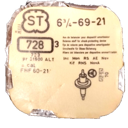 ST Standard 69-21 Balance Staff HSP 45/SHOCK watch part #728 #723/1127 (3-pack)