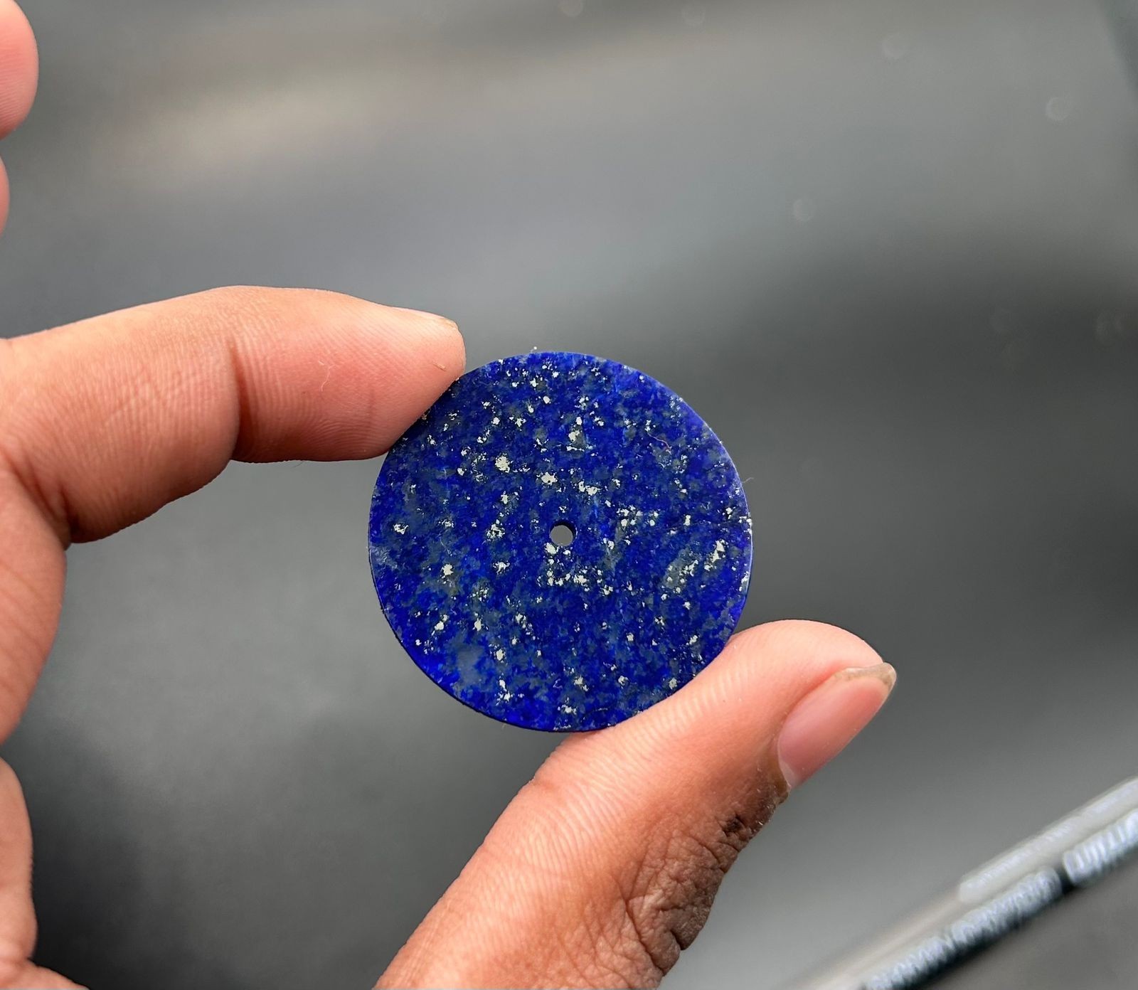 Blue Lapis lazuli Watch Dial: 33 mm Gemstone Watch dial Watch Face Flat Disk