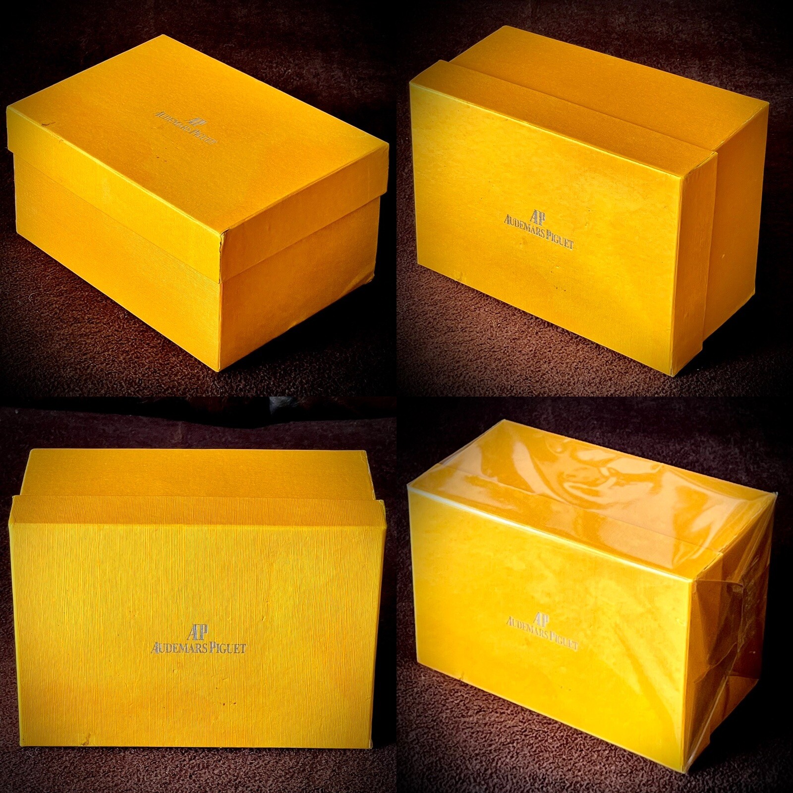 Original Swiss “Audemars Piguet” Walnut Watch Case & Outer Box (8”x6”x 6”, 935g)