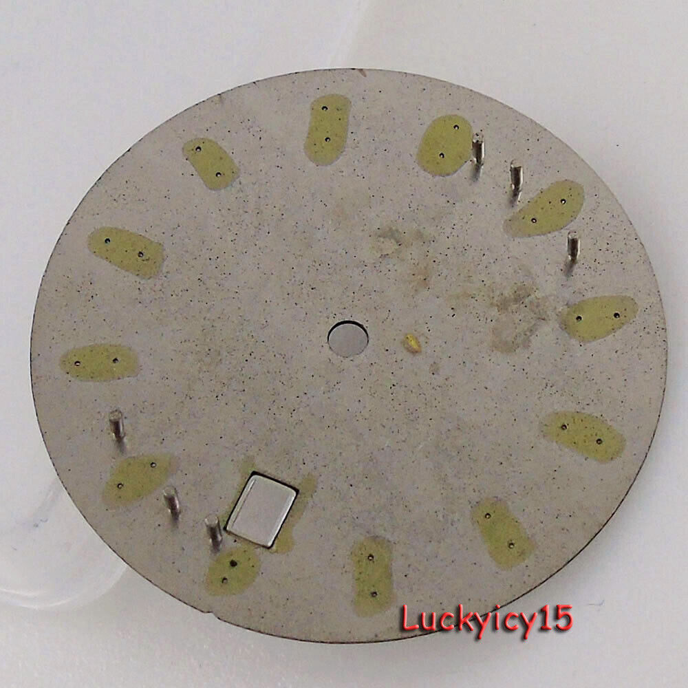 33.5MM Sky Blue Folds Watch Dial Hands Date Window Fit NH35 NH36 Automatic Part