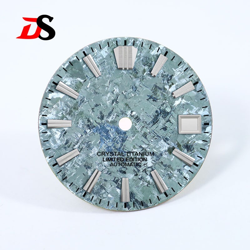 DS 28.5mm Dial Ice Crystal Titanium Dial GS MOD No Lume NH35 Movement