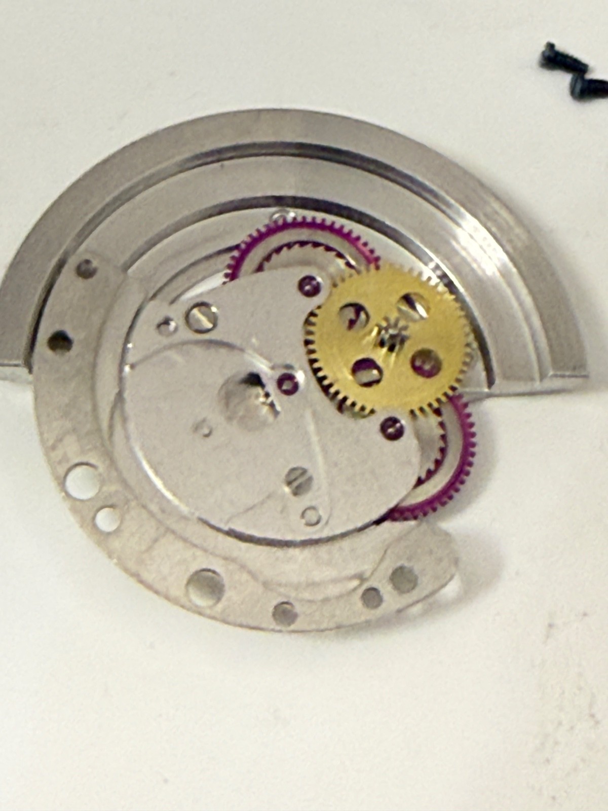 Genuine Vintage Rolex Cal 1556 Rotor Automatic bridge Complete perfect + screw