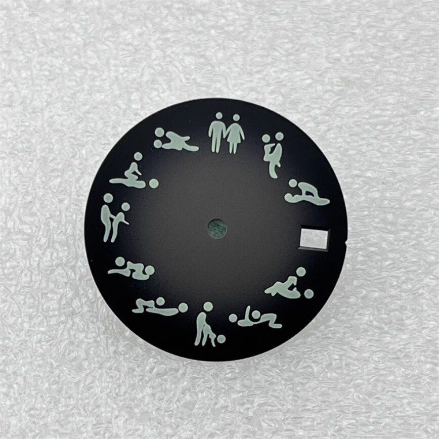 NH35 Dial Green Luminous Dial 28.5mm for NH35 NH36 Movement