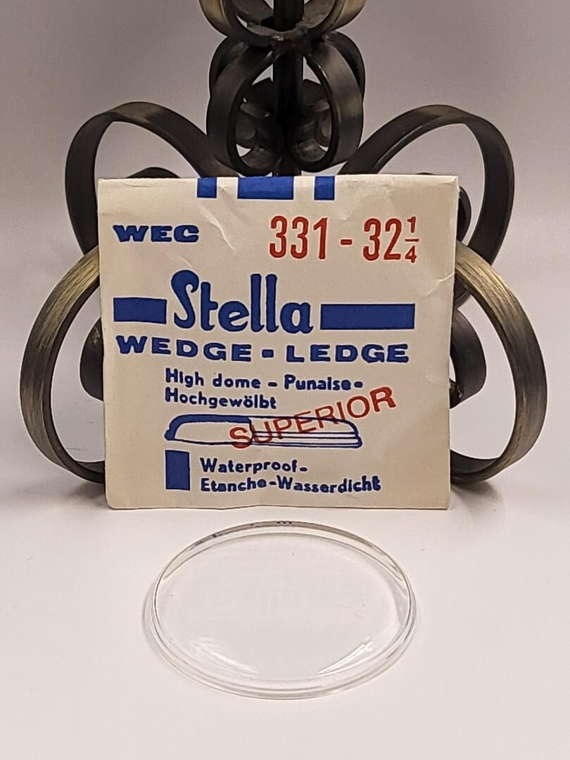 VTG Stella Wedge Ledge High Dome Watch Crystal WEC 331-32 1/4