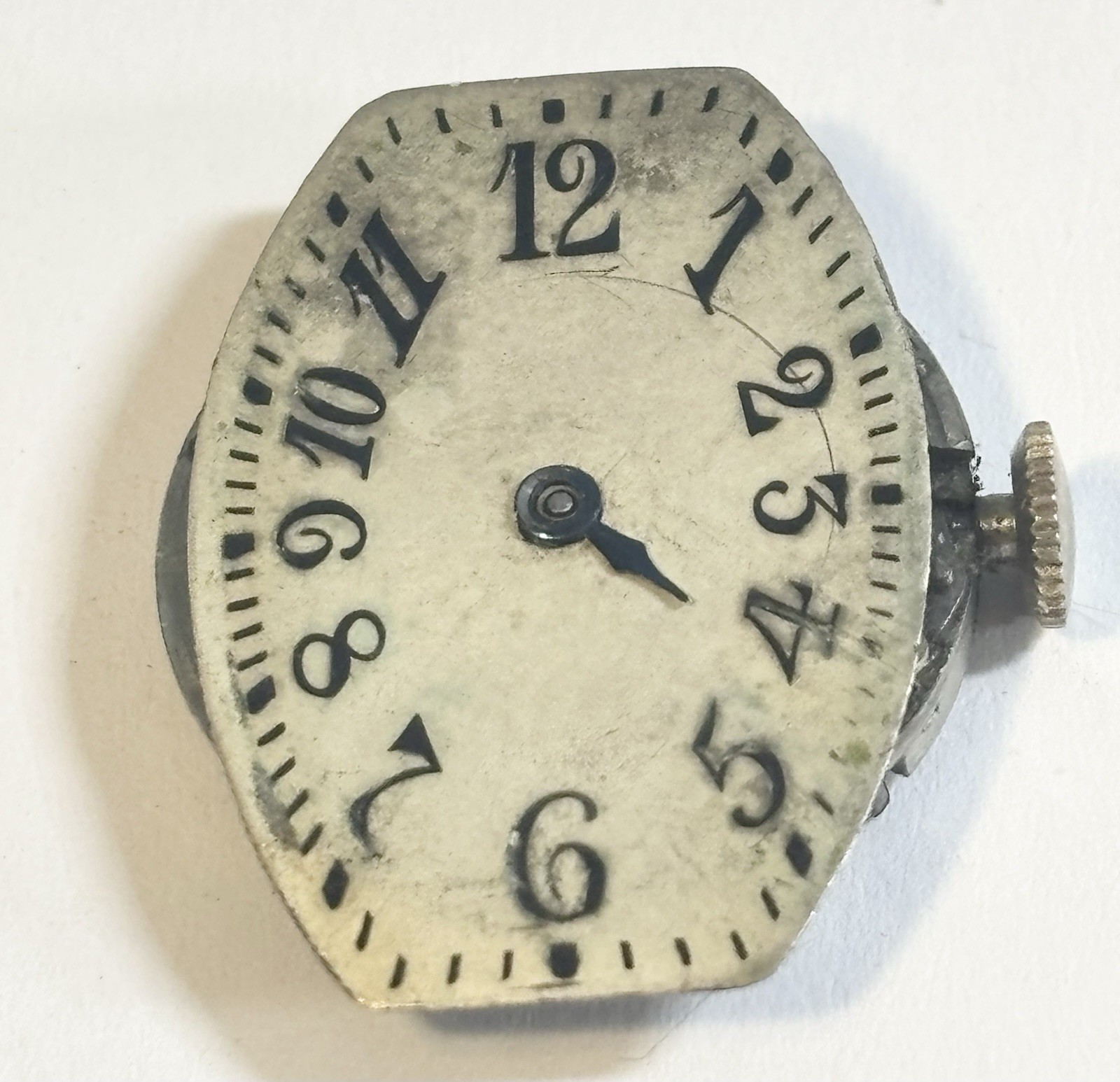 Vintage 1920s Malex Record 15J Wristwatch Movement 19mm X 25mm