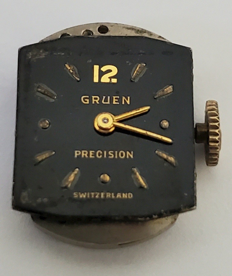 Gruen 17 Jewels 275 Ladies Watch Vintage Movement for Parts or Repair