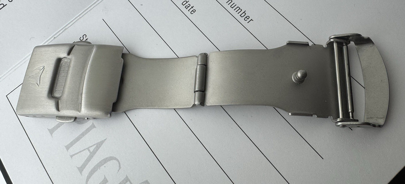 TechnoMarine Watch Folding Clasp Buckle 20MM Stainless Steel Authentic NEW