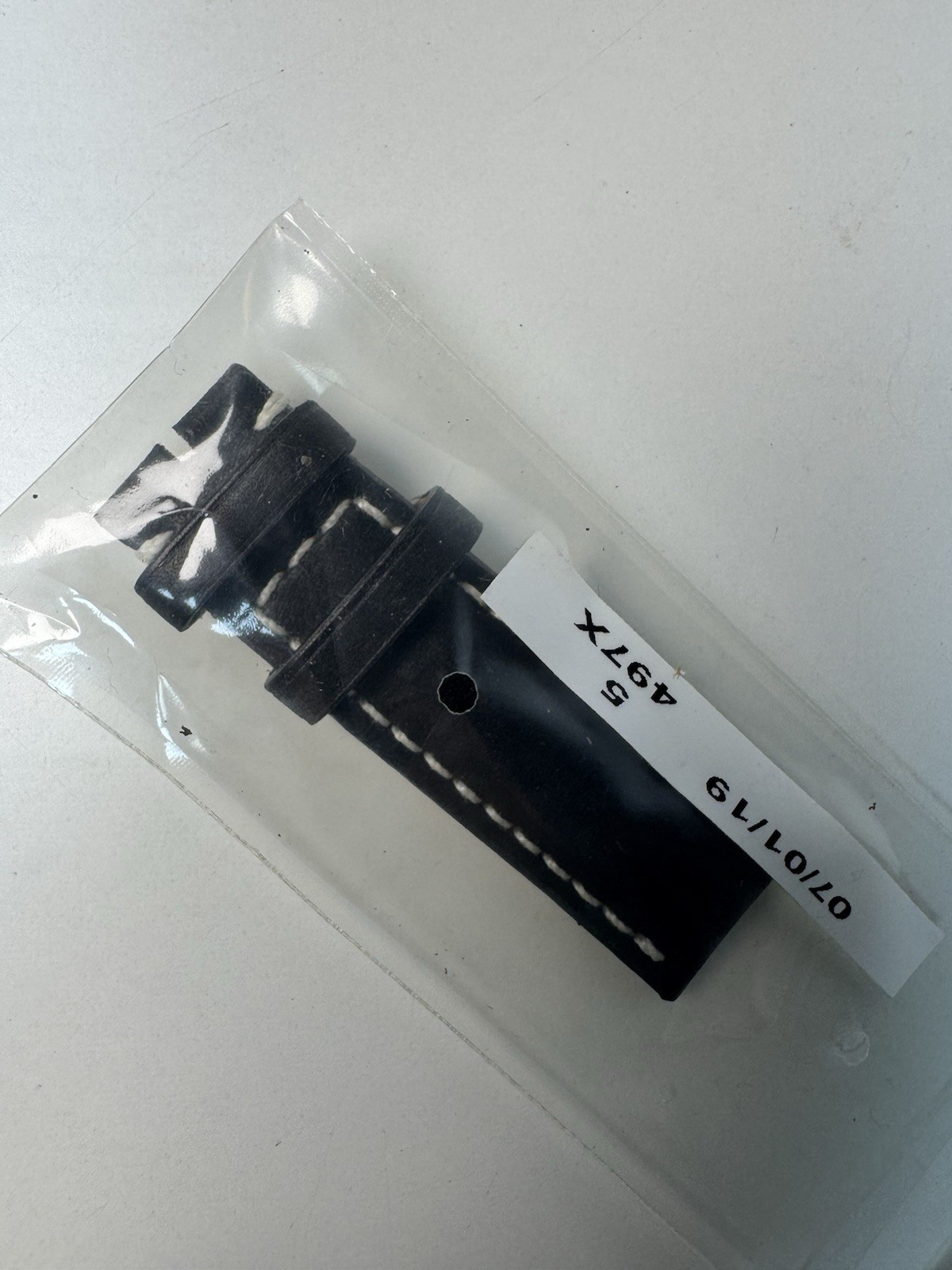 Breitling Blue Calf Leather Strap 497X 23-20mm OEM Stainless Steel Buckle NEW