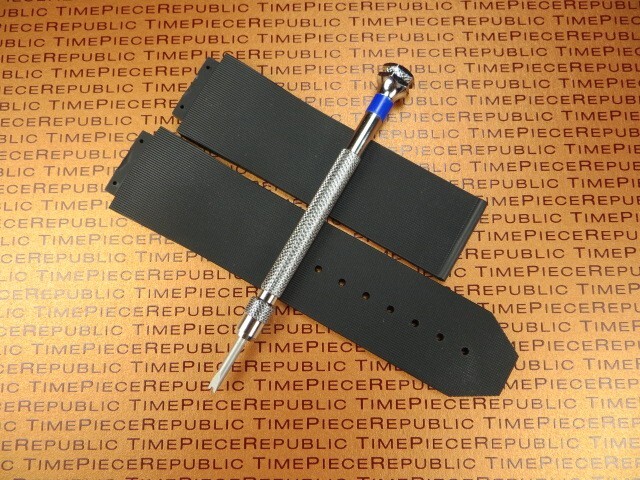 HUBLOT Rubber Strap Watch Band H Screw Driver 44 44.5 mm Big Bang 24mm Buckle H