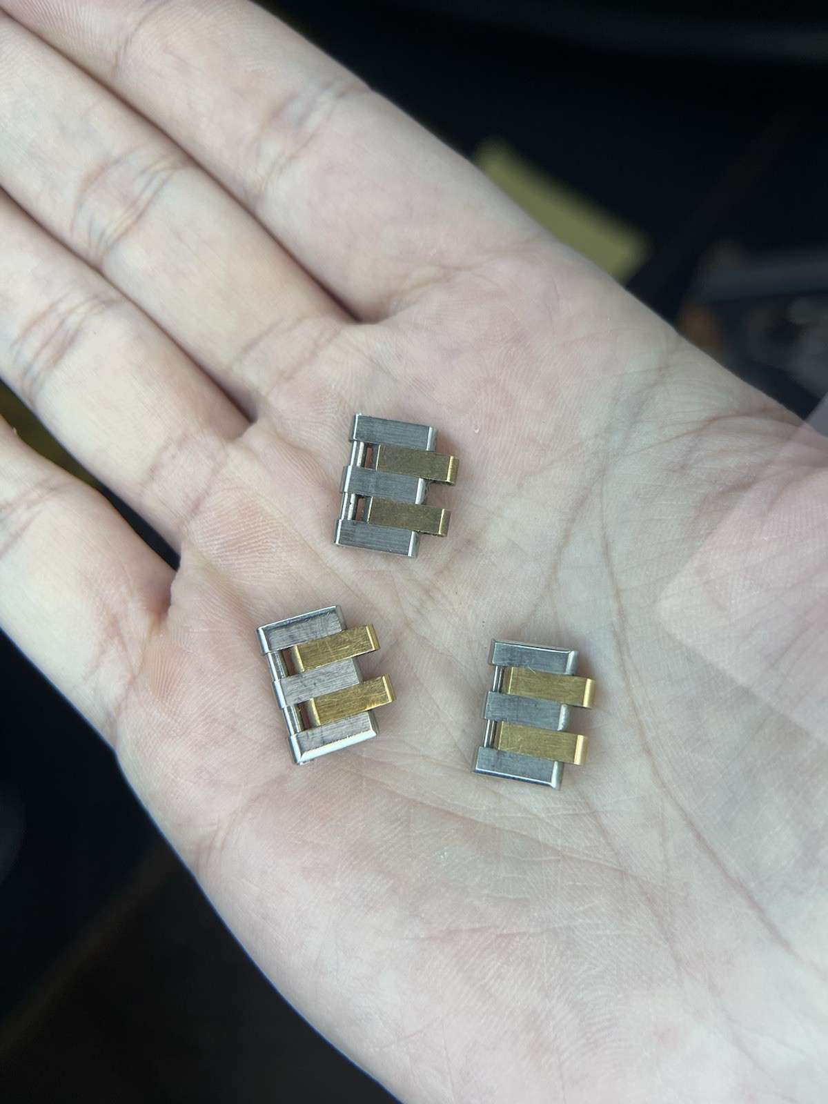 Genuine Rolex Oysterquartz 17013 18k Yellow Gold & Steel Links for 20mm Bracelet