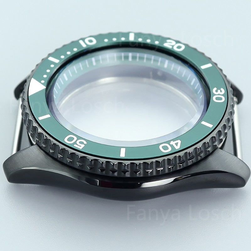 42.5mm Modify SKX007 Mod Black Watch Case Sapphire 10ATM For Seiko NH34 35 36 38