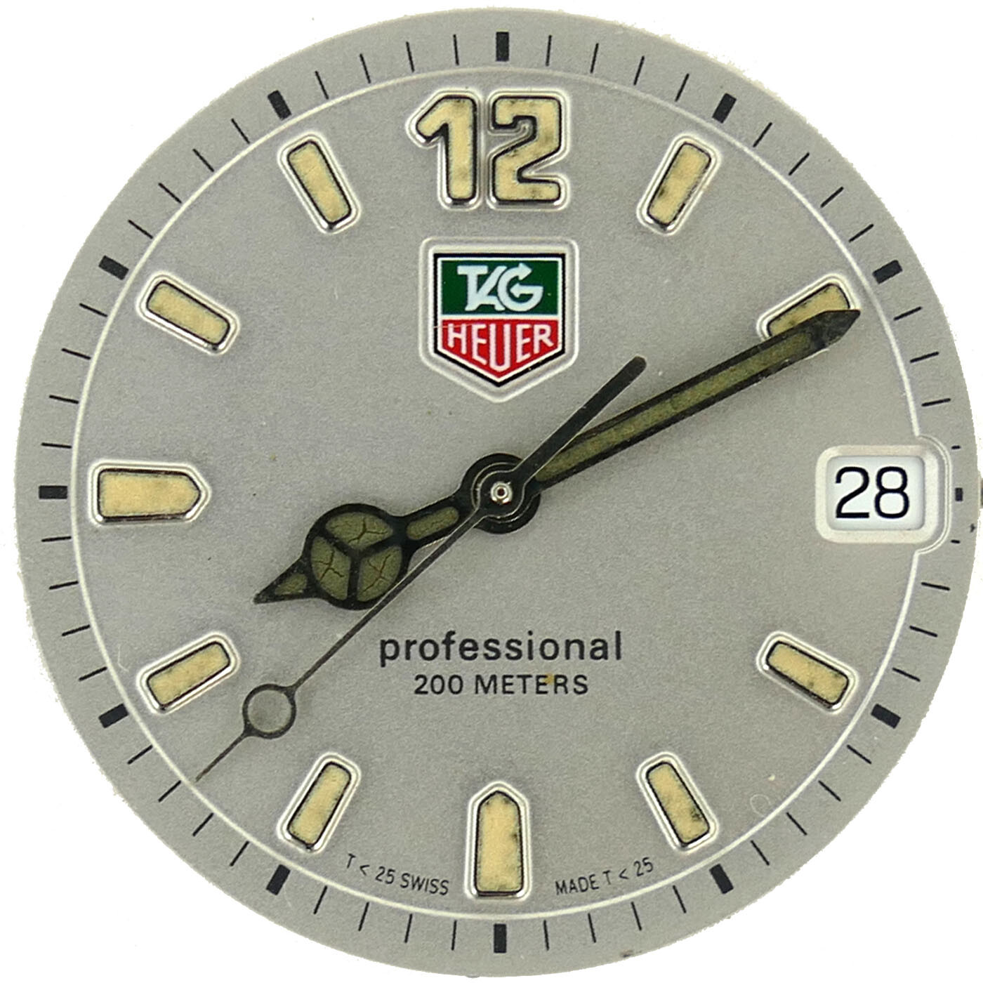 TAG HEUER PROFESSIONAL 200 METERS SILVER DIAL MOVEMENT FOR PARTS/REPAIRS