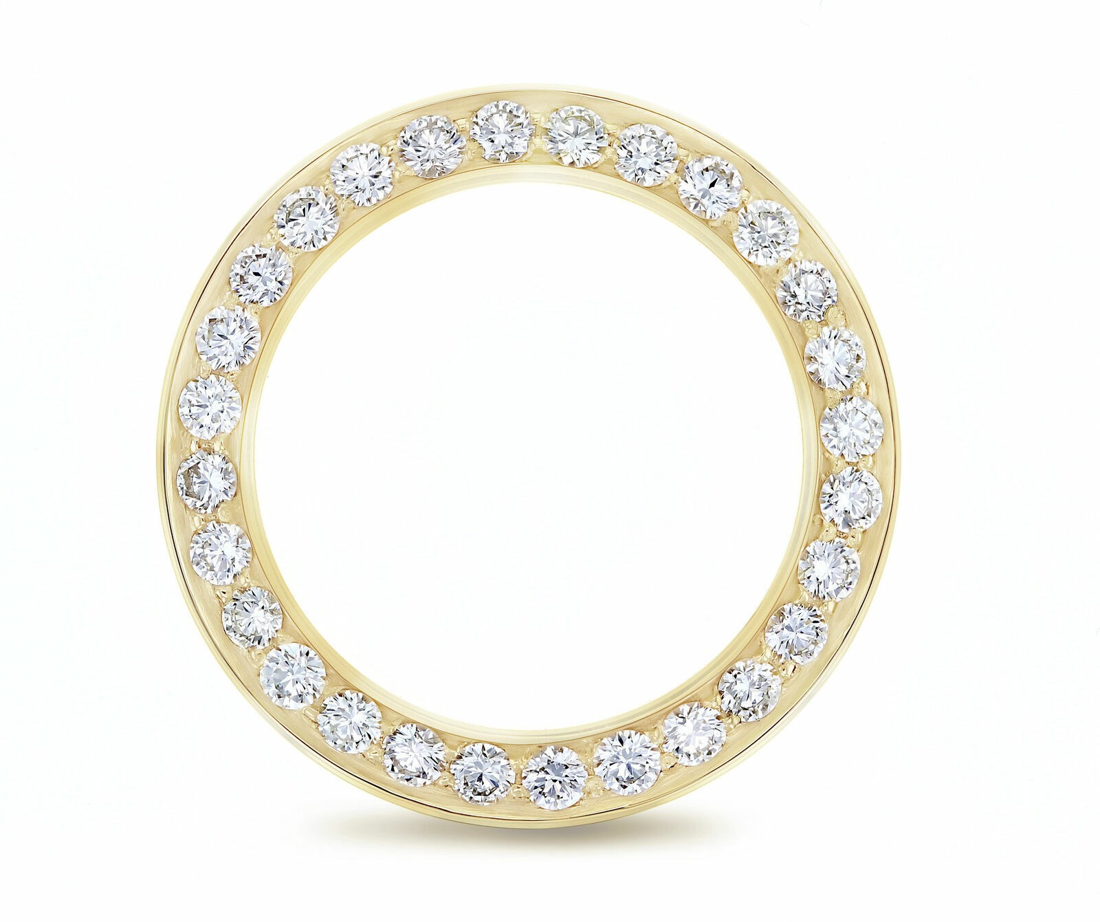 2CT BEAD SET 18KY NATURAL DIAMOND BEZEL FOR ROLEX PRESIDENT 69178 69278 69198