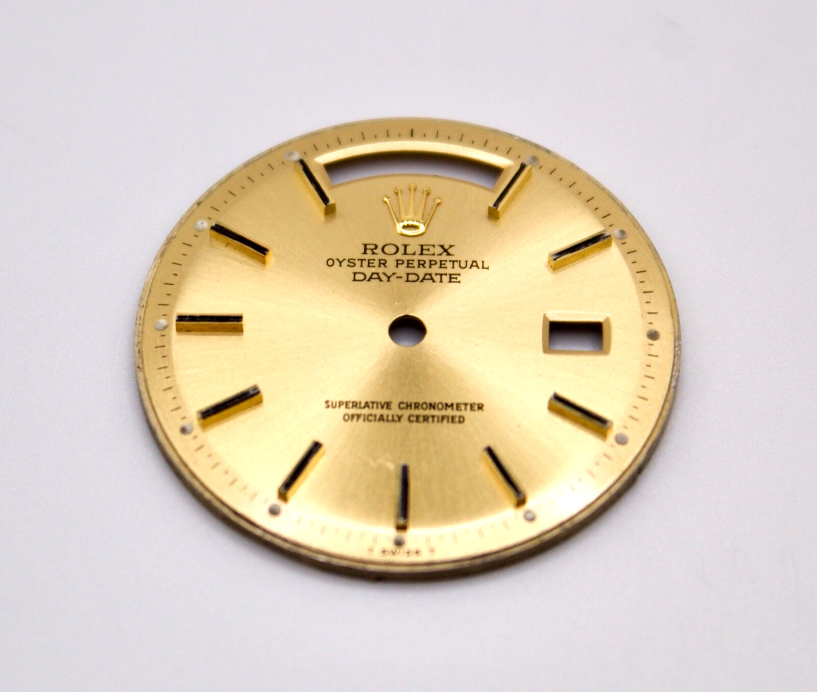 ORIGINAL Rolex Dial 36mm Day-Date Champagne Two Tone YG w Date Swiss Made 1803