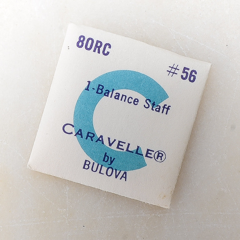 NOS Caravelle 80RC #56 Balance Staff Watch Part New Old Stock Watchmakers