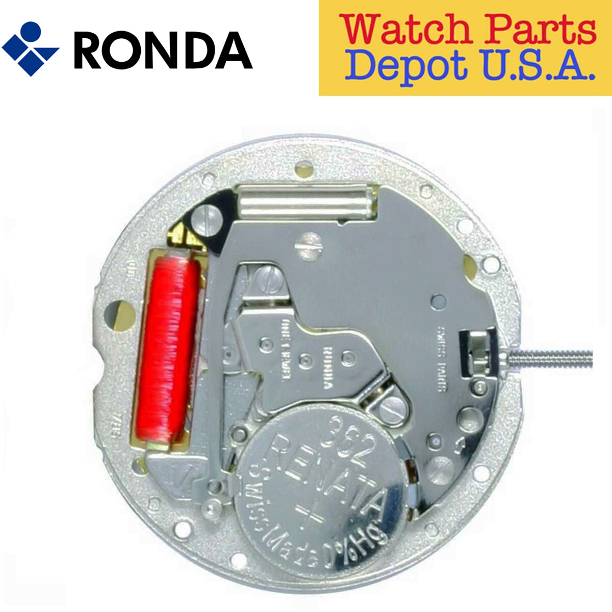 Harley Ronda 788 Quartz Watch Movement, 3 Hands, Date at 6 (Swiss Parts) NEW
