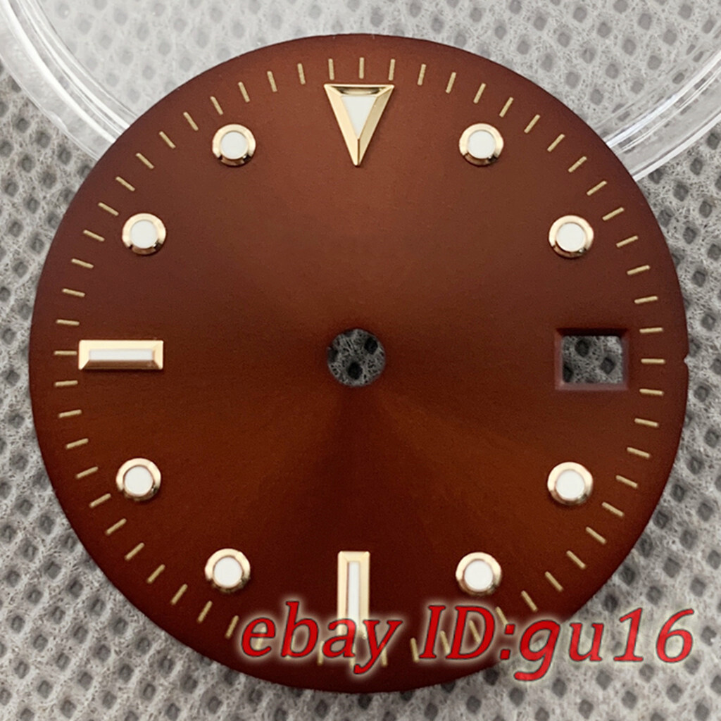 28.5mm Brown watch Dial Fit ETA 2836/2824 Miyota 8215 821A mingzhu DG2813 3804