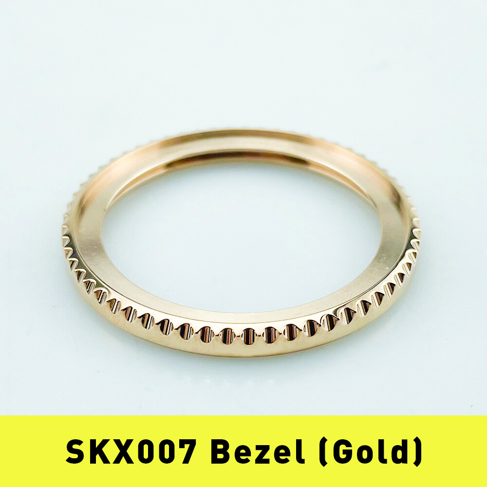 SKX007 Bezels Sub Style Bezel Rose Gold Polished 316L Stainless Steel 120 Clicks