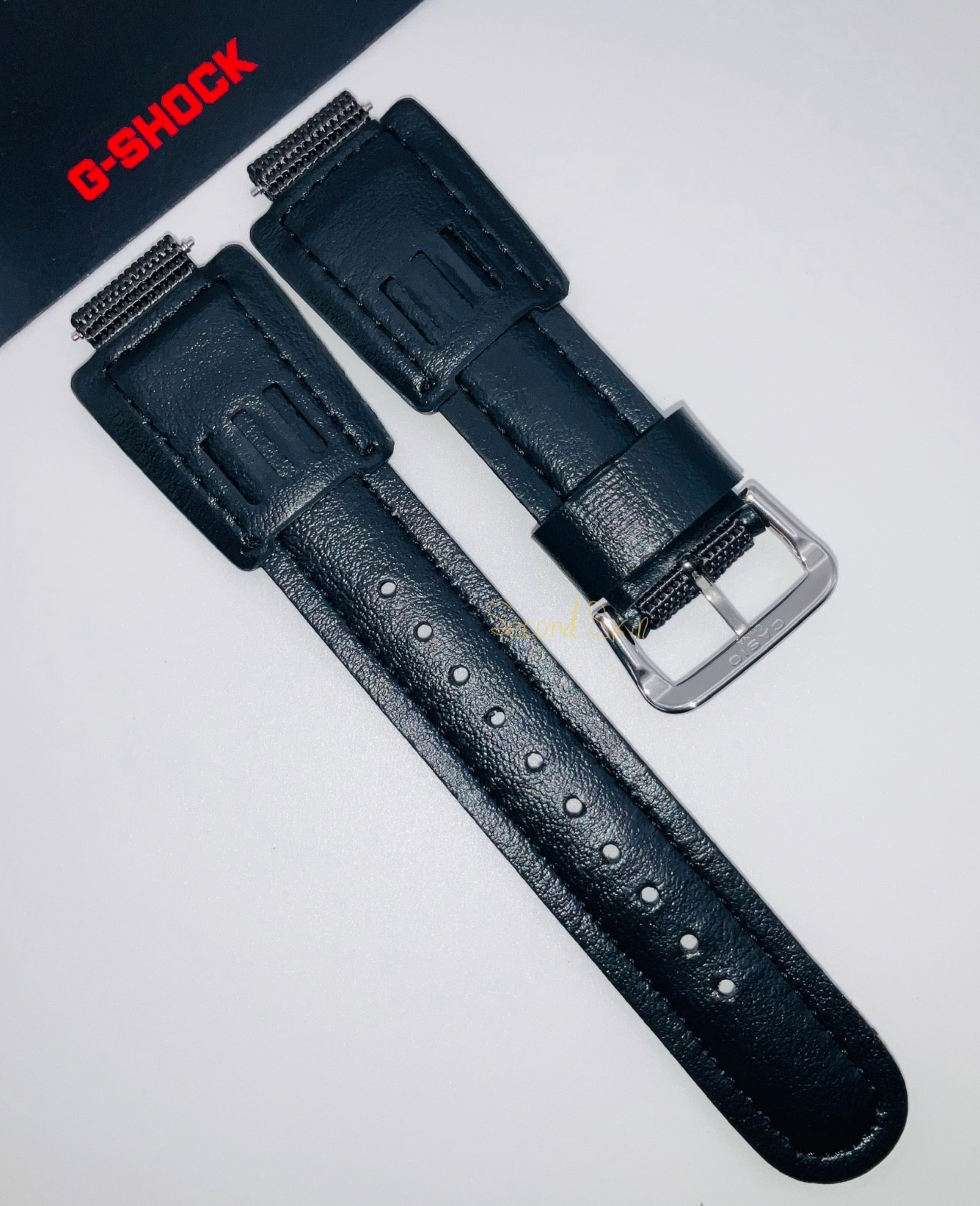 Genuine Casio G-Shock Black Watch Band Nylon DW002 DW-003B-1VQT DW004 + Pins