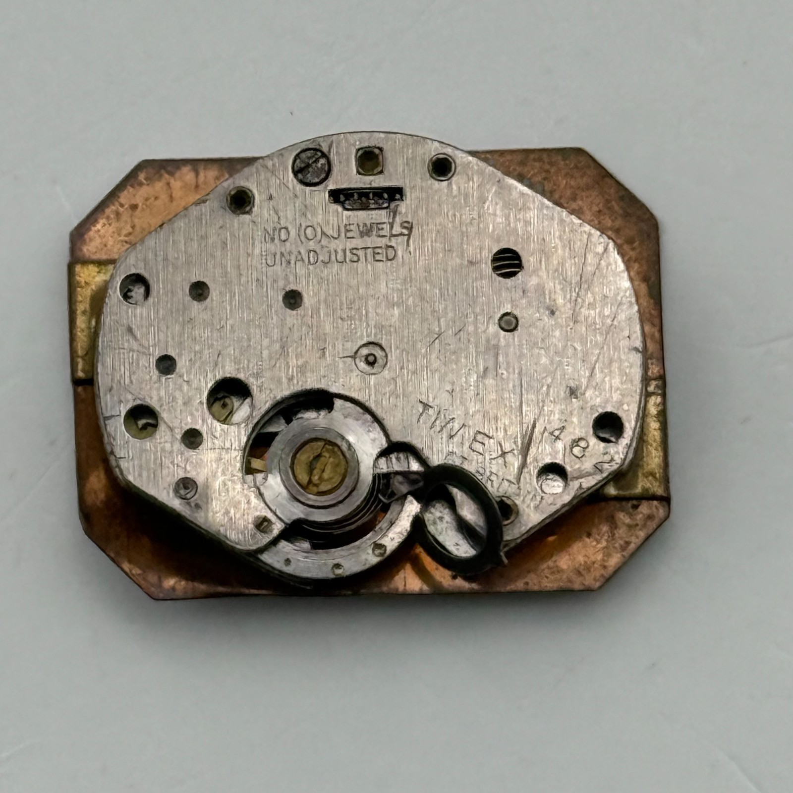 Timex 482 Watch Movement Great Britain 0 Jewel Manual Wind Parts Repair 18.1mm