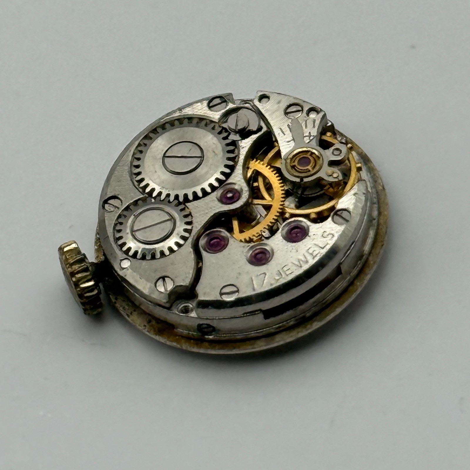 Chaika 1601A Watch Movement Running Sekonda Soviet 17J Manual Wind Parts 16.2mm