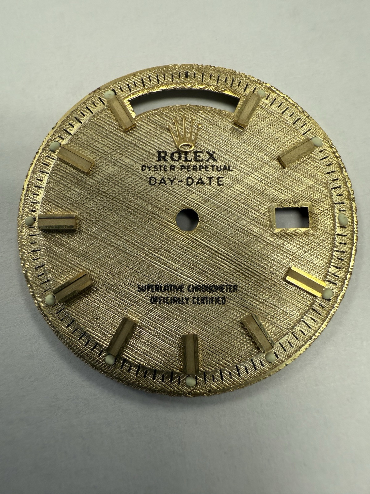 Rolex 1803 “Wide Boy” Refinished Day-Date Dial As Pictured item# e11404