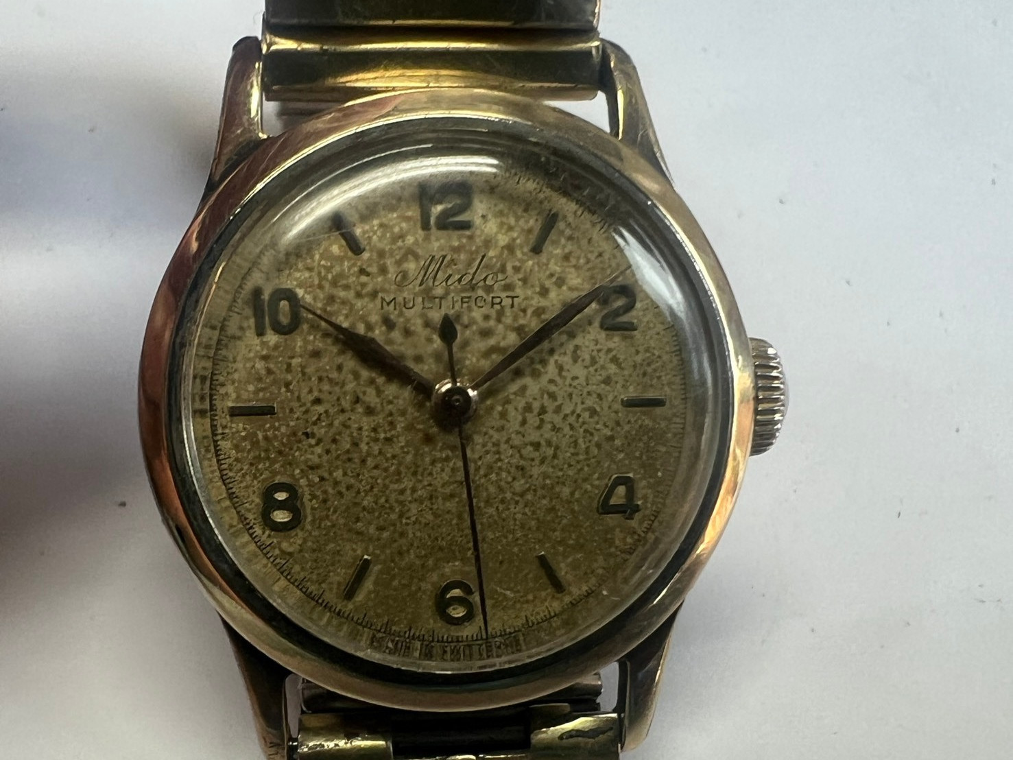 37. Mido multifort 28 mm sell as good balance as watch part cal 1002 A