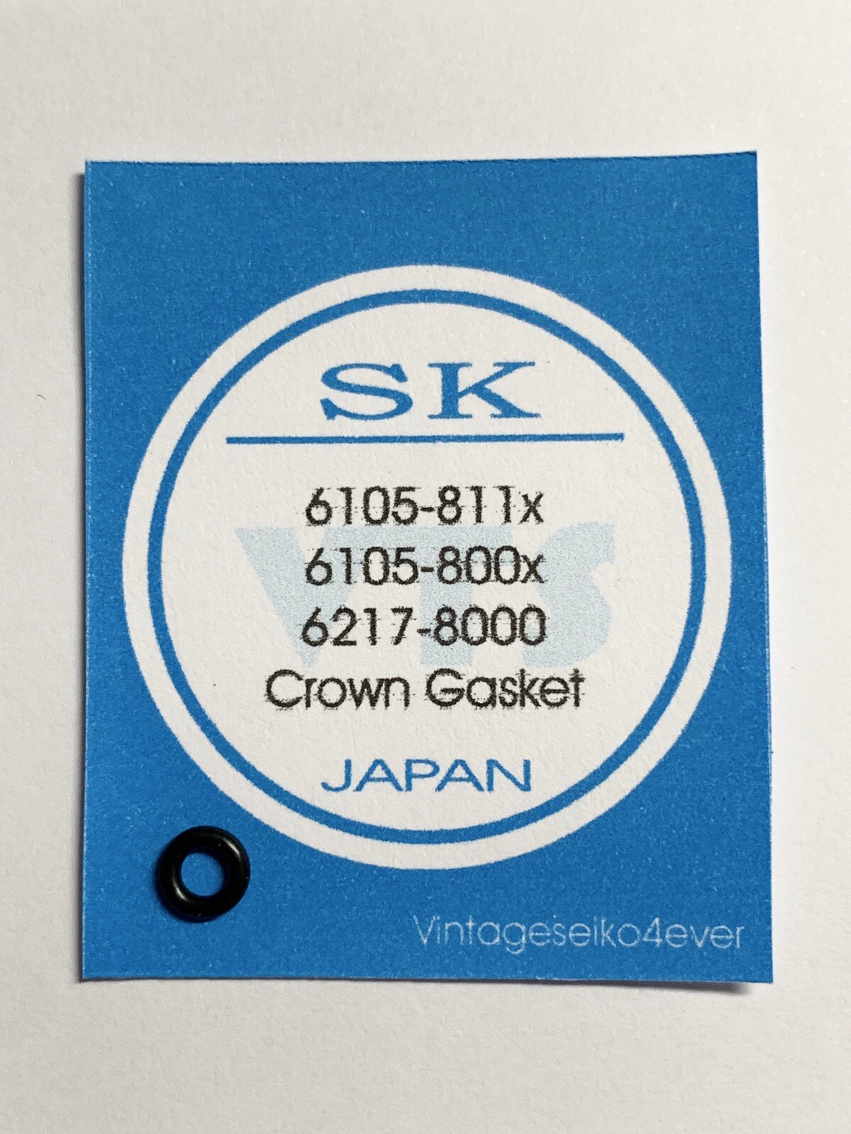 NEW REPLACEMENT GASKET SET FOR SEIKO6217-8000 6217-8001 + Bezel Retaining Spring