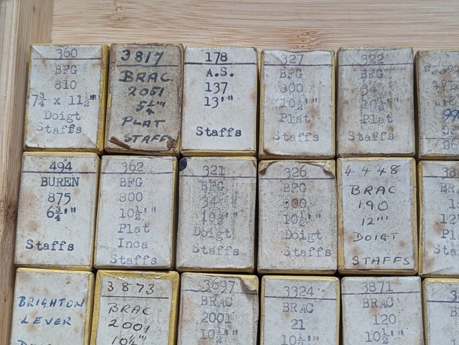 Watch Parts, New Old Stock in Boxes, Various Makes / Cals BRAC, AS, #R596