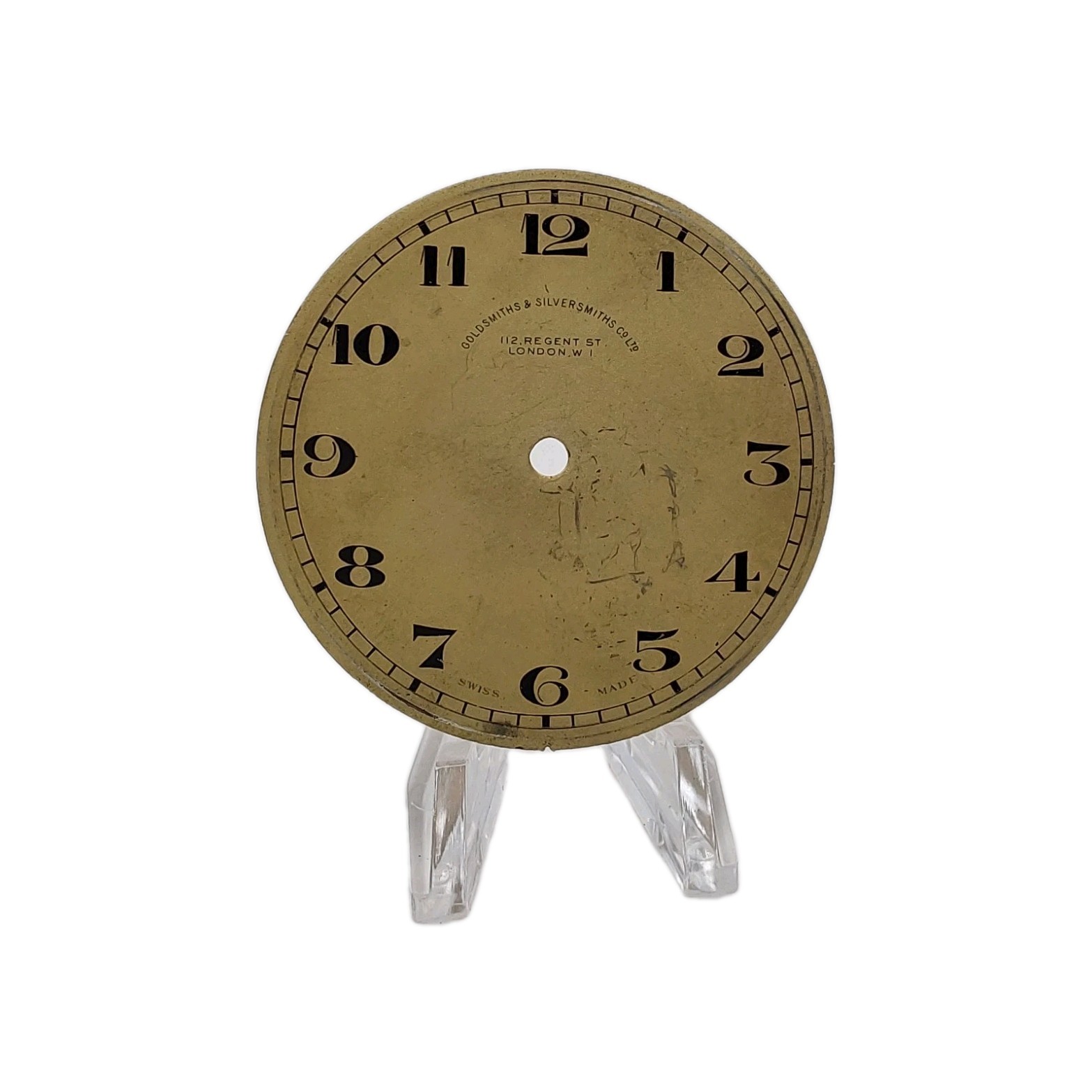 Goldsmith and Silversmiths 49.3mm London Metal Watch Dial Only 1808