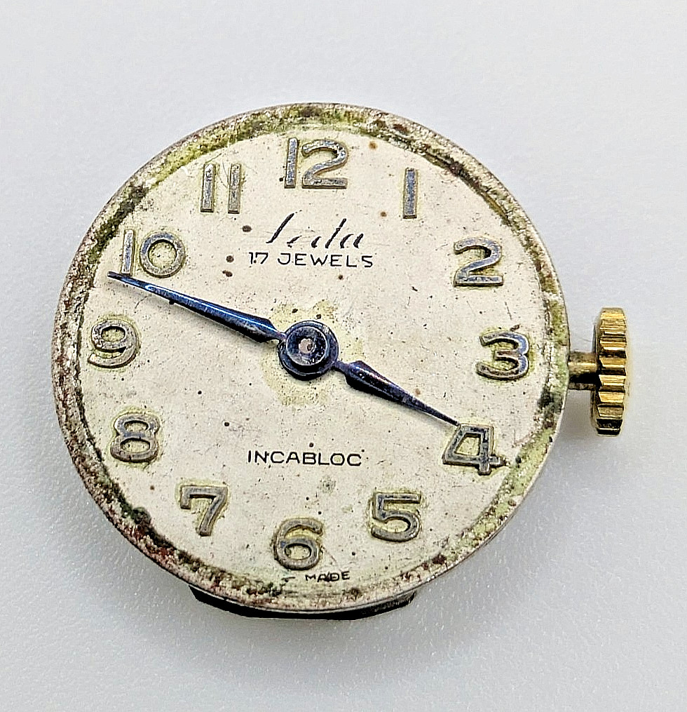 FHF ST 69-2 Manual Wind Watch Movement Incabloc 17 Jewels Swiss Made Untested