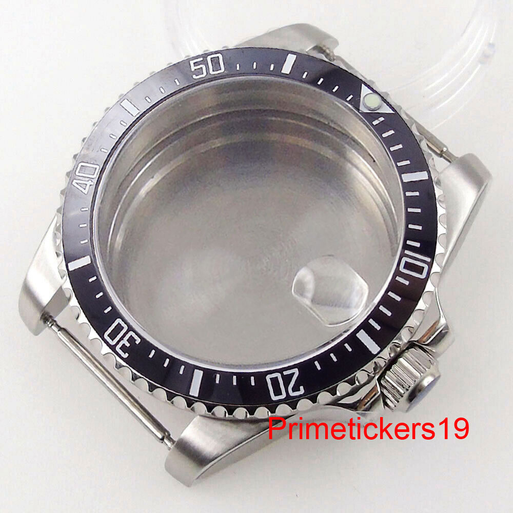 38mm/40mm Steel Watch Case Sapphire Rotating Bezel Fit NH35 NH36 ETA2824 PT5000