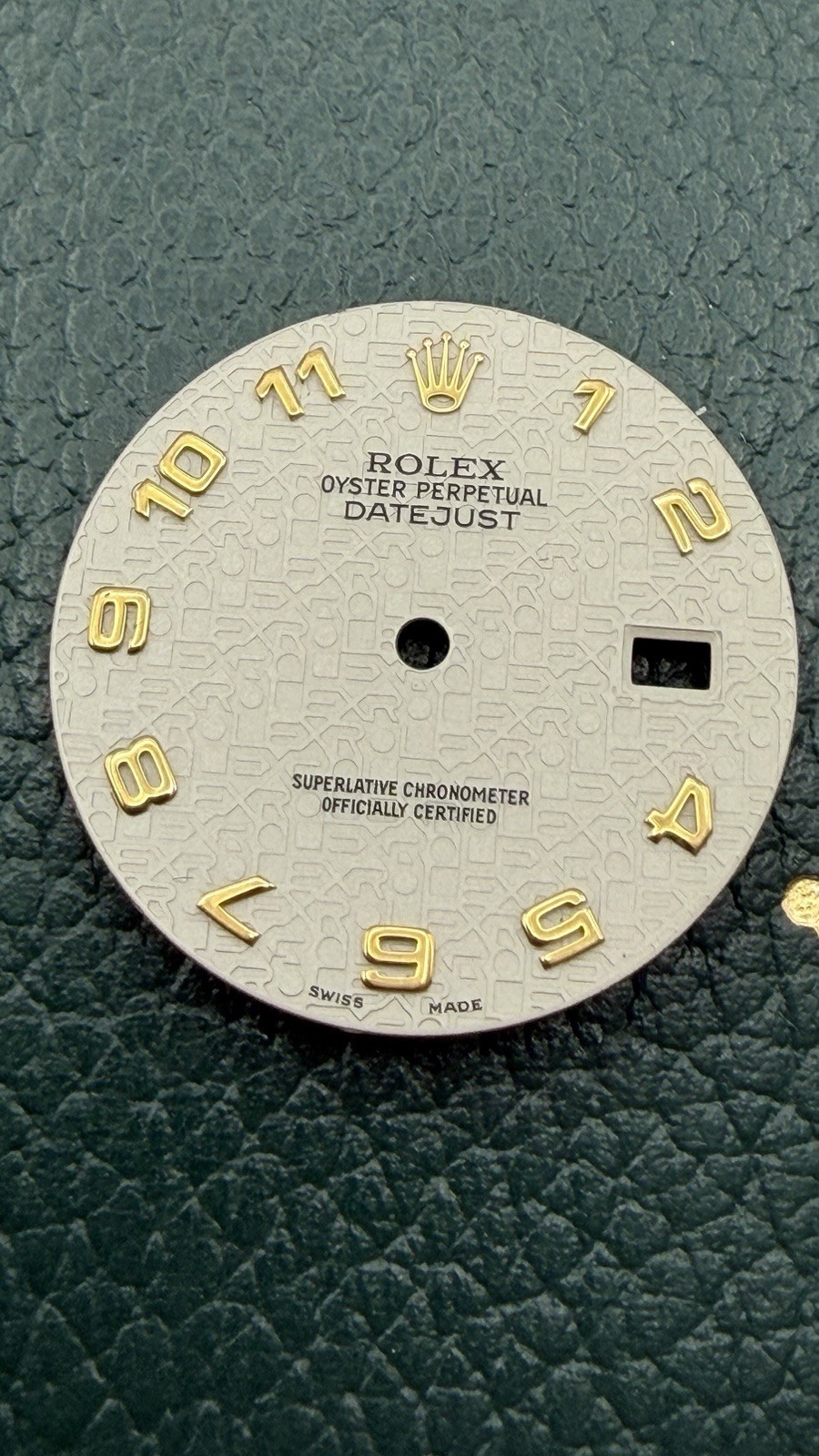 Genuine Rolex Datejust 36 Cream Anniversary Jubilee Dial with 18k Gold Arabic