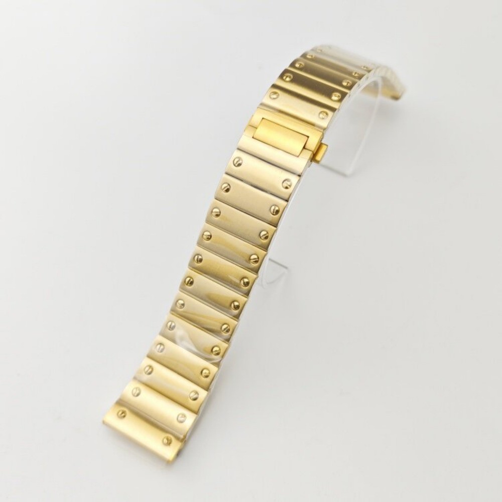 22mm Metal Watch Strap Stainless Steel Screw Link Bracelet Mod