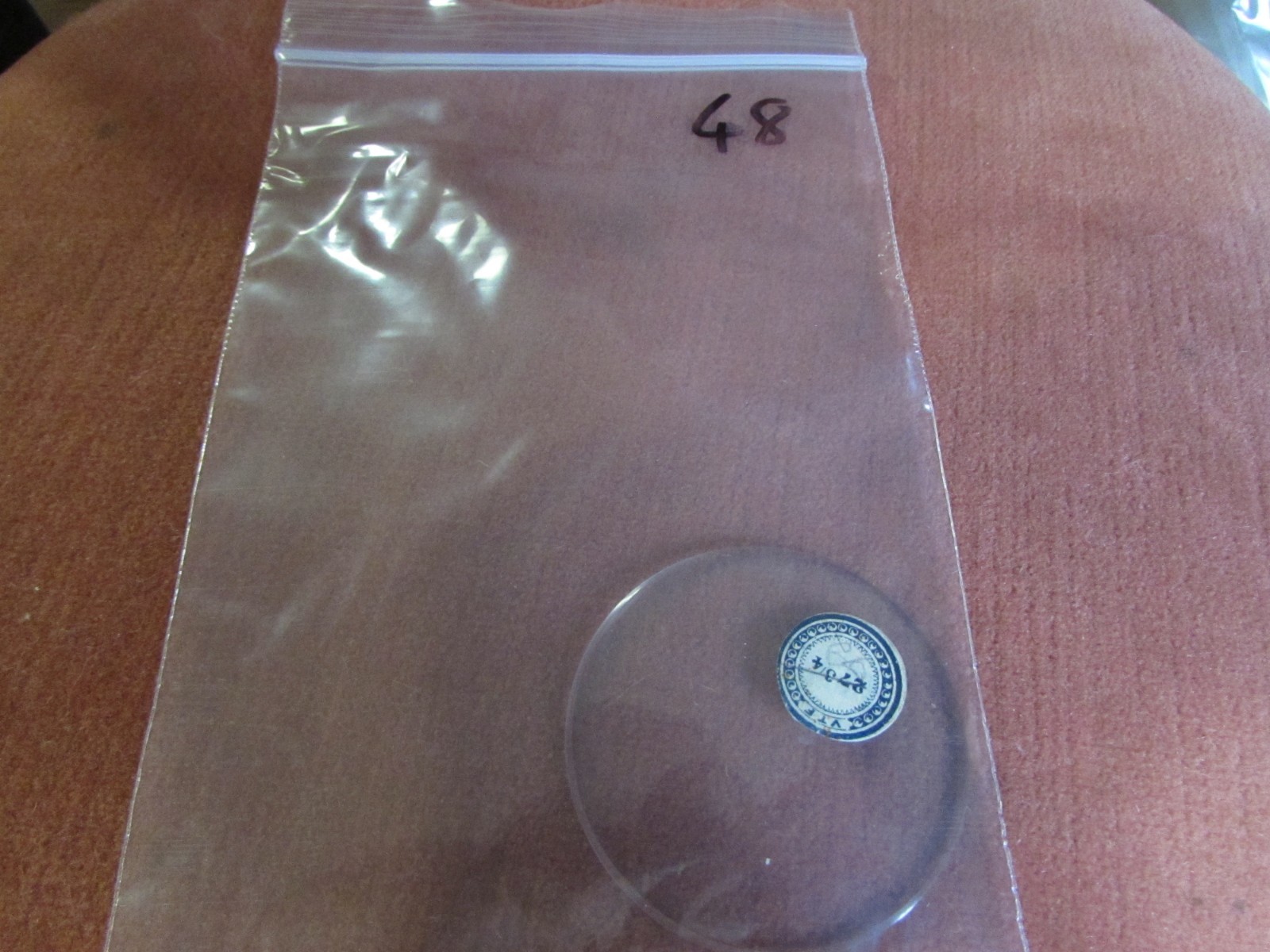 Vintage VTF French Pocket Watch Domed Crystal, Glass 49.93mm, 1.966″
