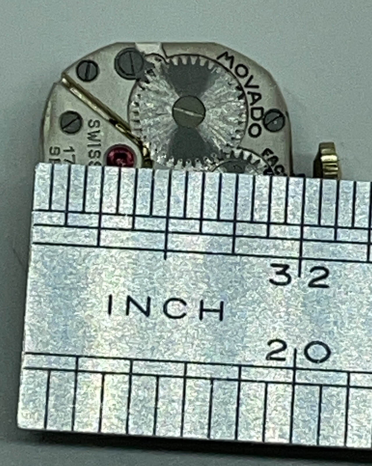 MOVADO MOVEMENT /Tiffany Dial / 17 Jewels Swiss 2 Positions Runs
