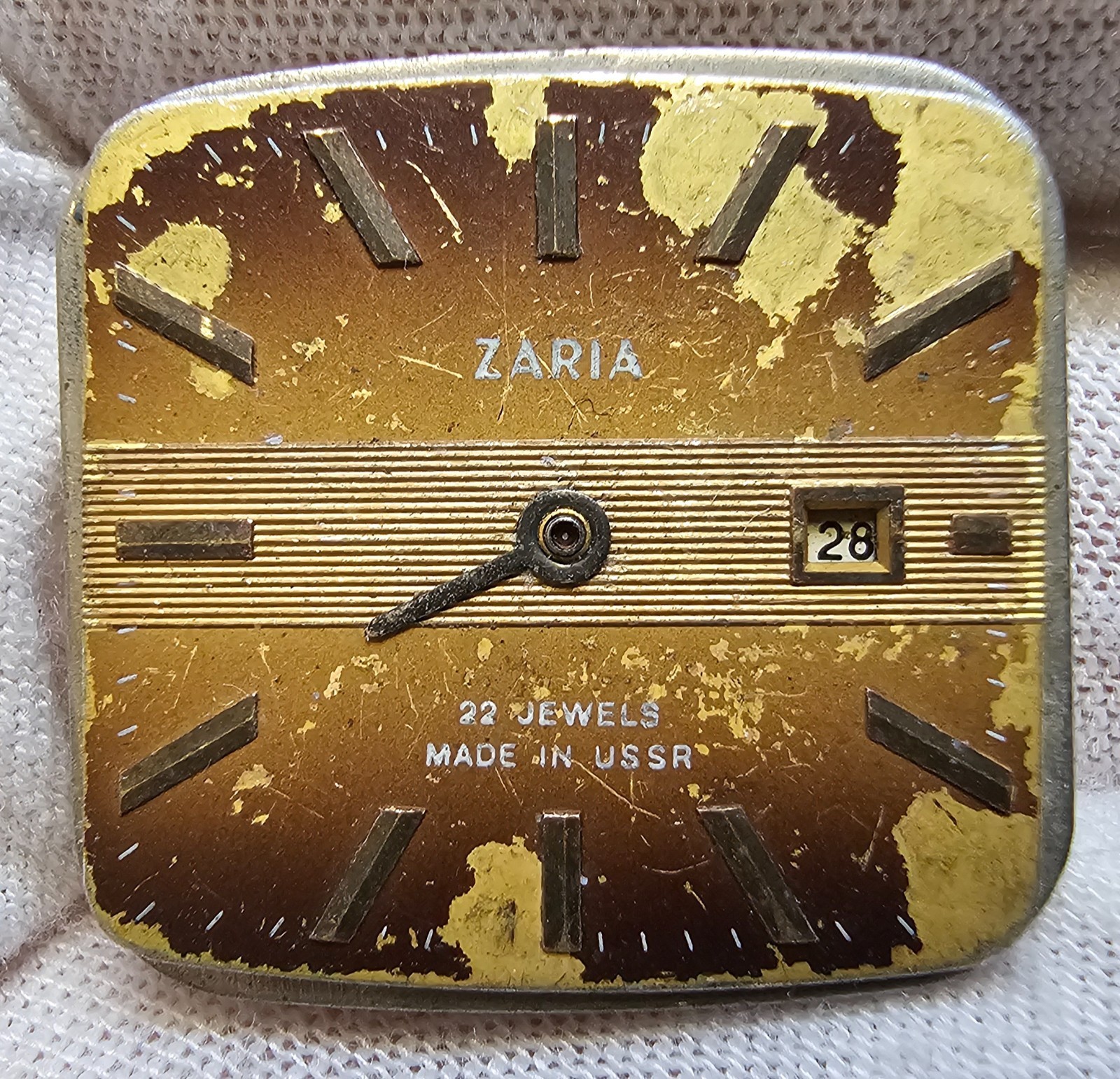 Vintage Soviet Mechananical Watch Movement Zarya USSR Watch Mechanism 2 pcs