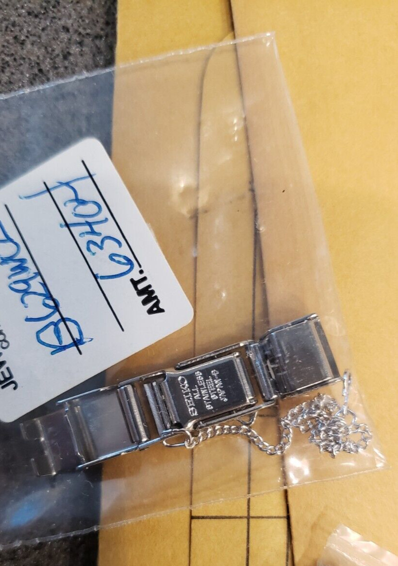 NEW Vintage 80’s Seiko Citizen Ladies Watch Silver Link Band Clasp # B629WCL