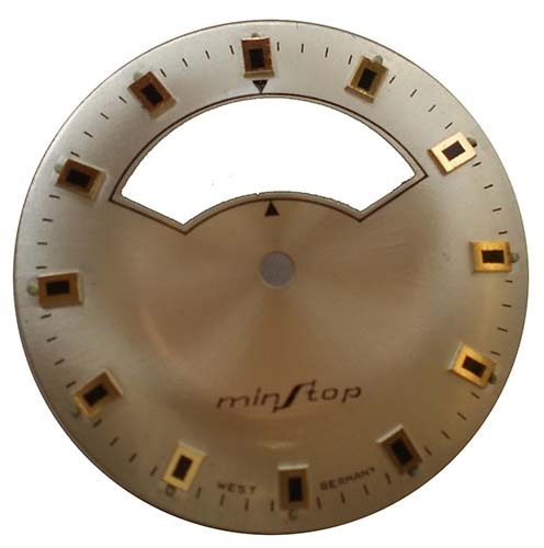 MINSTOP SILVER DIAL FOR CAL. DUROWE 471-4 ~NOS~