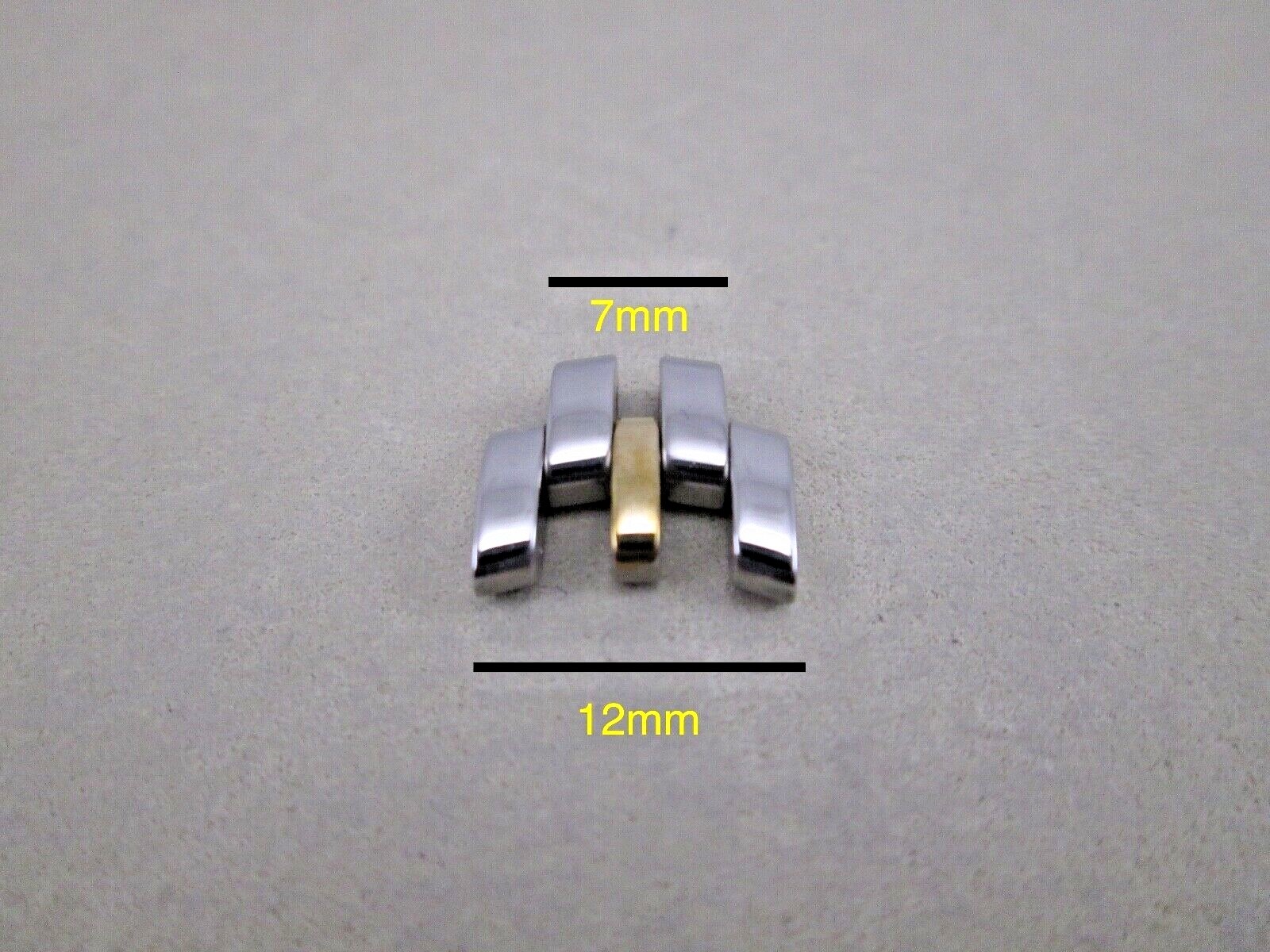 Hamilton lady’s Linwood solid st. steel watch band link & pin 12mm two tone